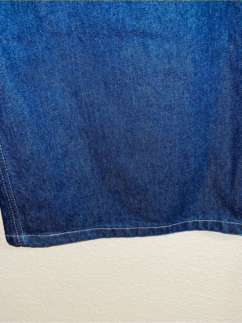 Zara Dark Blue Wide Leg Flare Jeans - Picture 6 of 10
